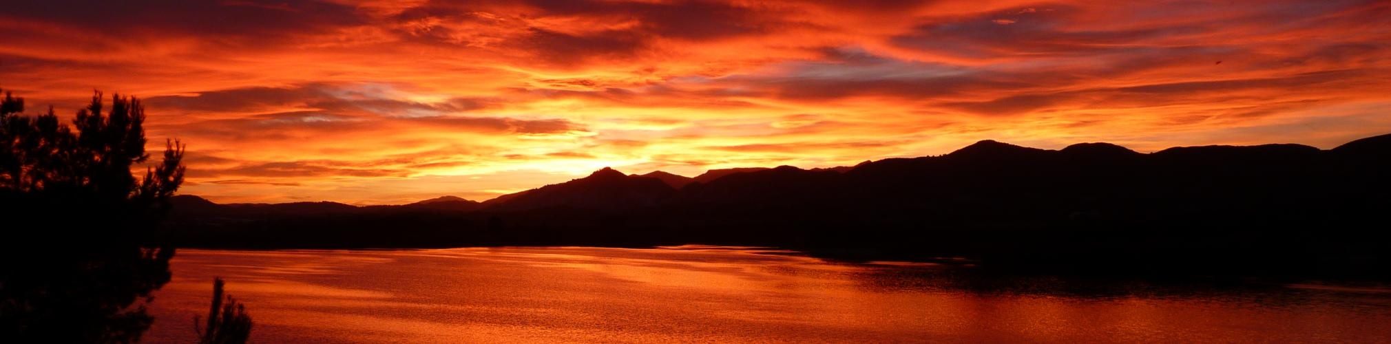 Atardecer en el embalse del Argos. Calasparra, Murcia (Autor: Manuel Carballo Frey)