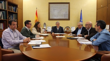 La CHS examina con responsables de la Junta de Castilla-La Mancha el estado de varios 