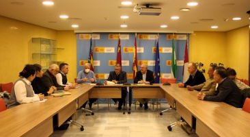 La CHS analiza con comunidades de regantes del Guadalentín la situación de la desalac 