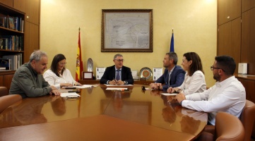 El presidente de la CHS se reúne con el alcalde de Caravaca. 