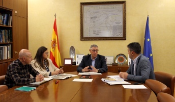 La CHS y el Ayuntamiento de Liétor abordan los daños ocasionados por la borrasca Leon 