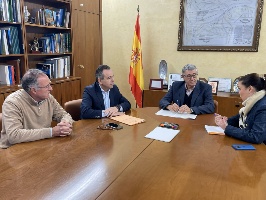 La CHS analiza con los ayuntamientos de Fortuna y Abanilla el estado del canal de Aba 